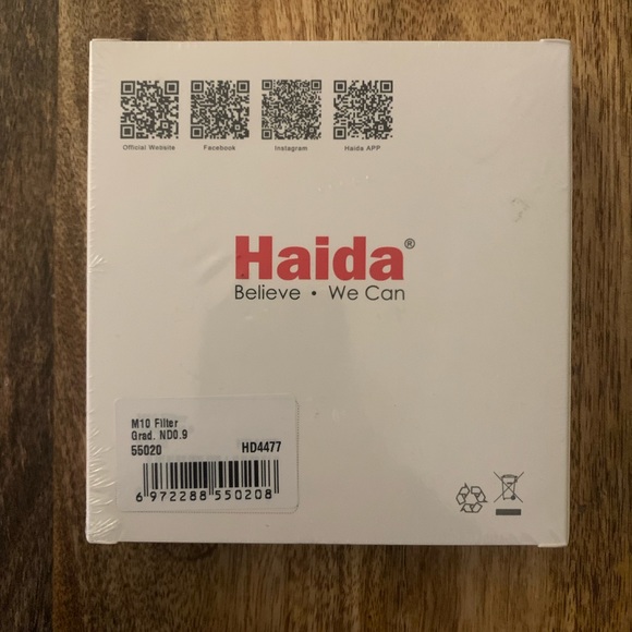 Haida Drop-in Soft Grad GND8 Filter for M10 100mm Holder Optical Glass GND0.9 - Picture 4 of 4